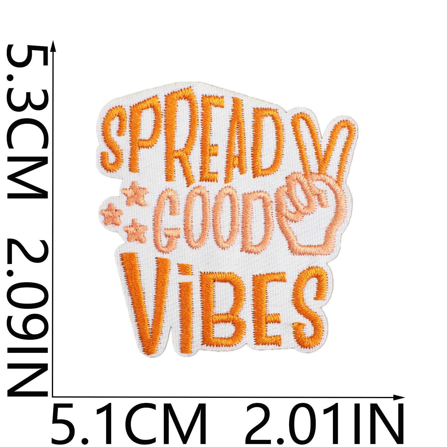 Wholesale Xiao Tian Inspirational Quotations Embroidery Cloth Sticker